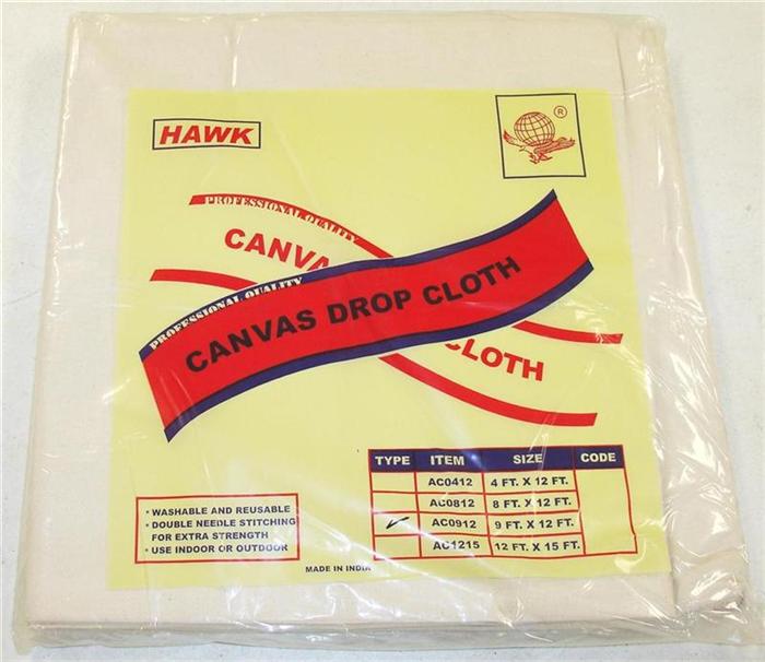 CANVAS DROP CLOTH, 4' X 12' RUNNER, 6OZ PROFESSIONAL CASE PACK 12