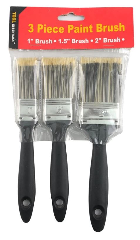 3pc PAINT Brush Set 1'', 1.5'', * 2'' All Purpose 24\