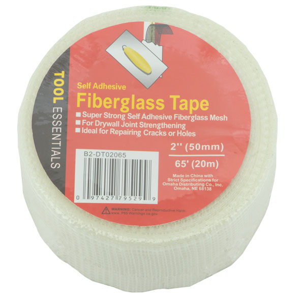 DRYWALL TAPE 2'' X 65' FIBERGLASS MESH SELF ADHESIVE OT 24\5