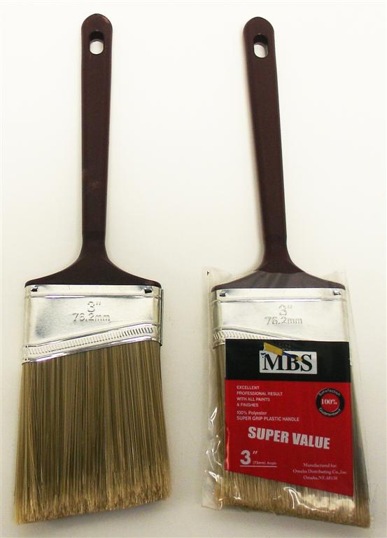 3'' PAINT Brush, Angled with Sash Handle, Super Value