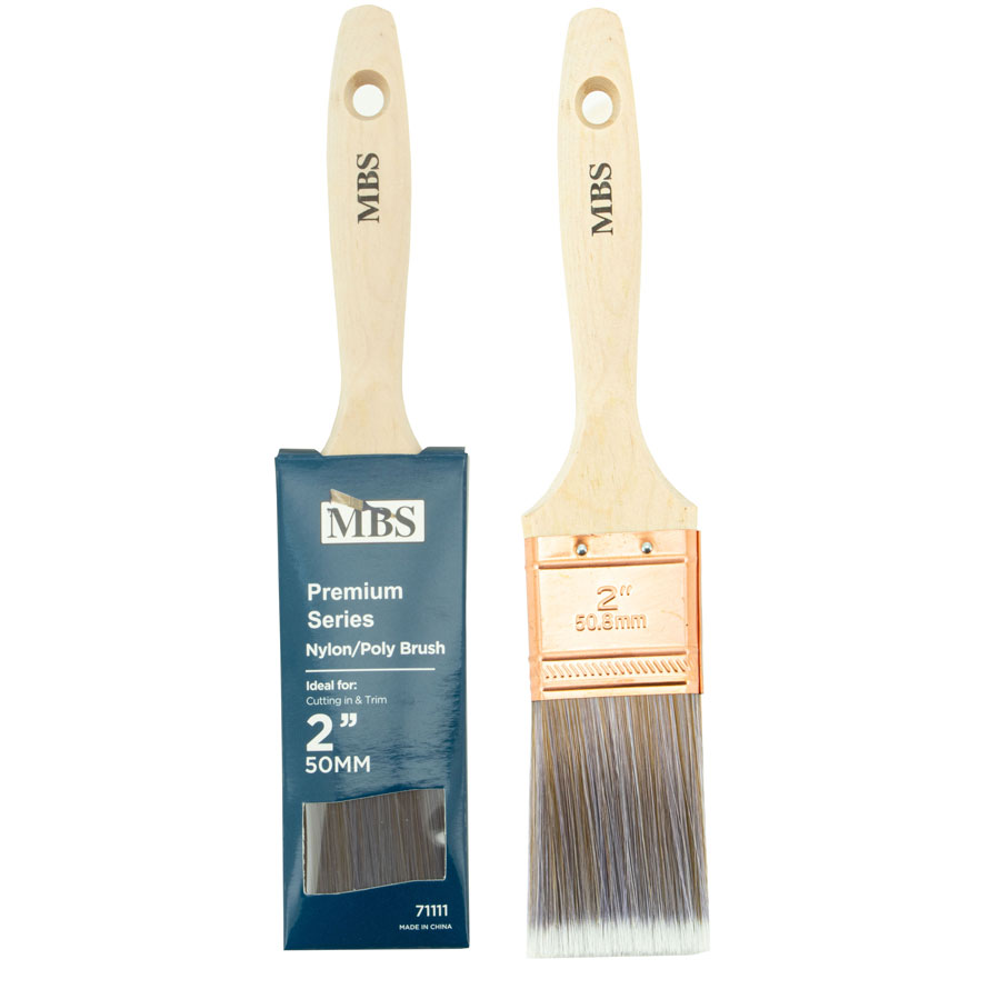 2'' Flat Brush Professional Series Beaver HANDLE
