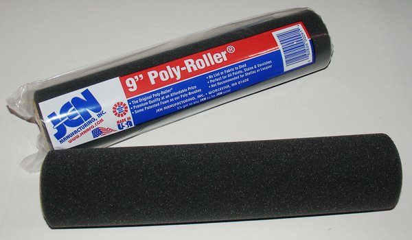 9'' Black Foam Roller Cover 3/16'' Nap Pack 24