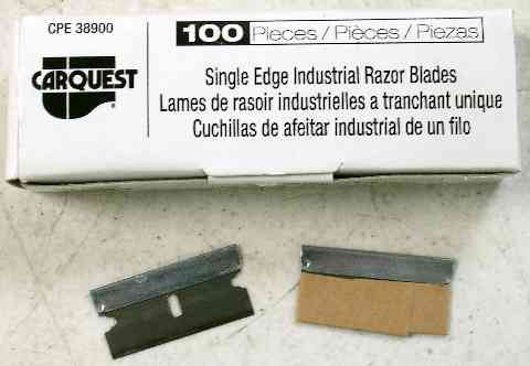 100 PACK SINGLE EDGE RAZOR BLADES, 60 BOXES PER CASE