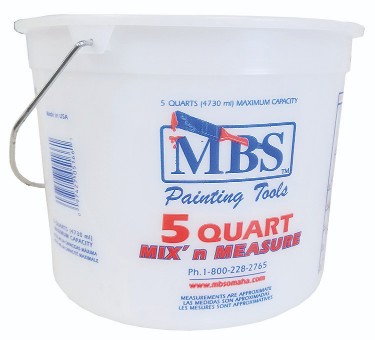 5 QUART MIX AND MEASURE BUCKET WITH HANDLE 24\10
