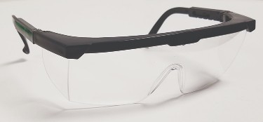 Safety GLASSES, Adjustable Arms, Clear