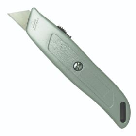 Utility KNIFE with Metal Body, Heavy Duty, Includes 1 Blade