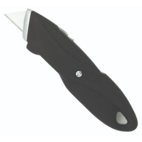 Utility KNIFE with Ergonomic Comfort Grip Handle, Half Rubberized