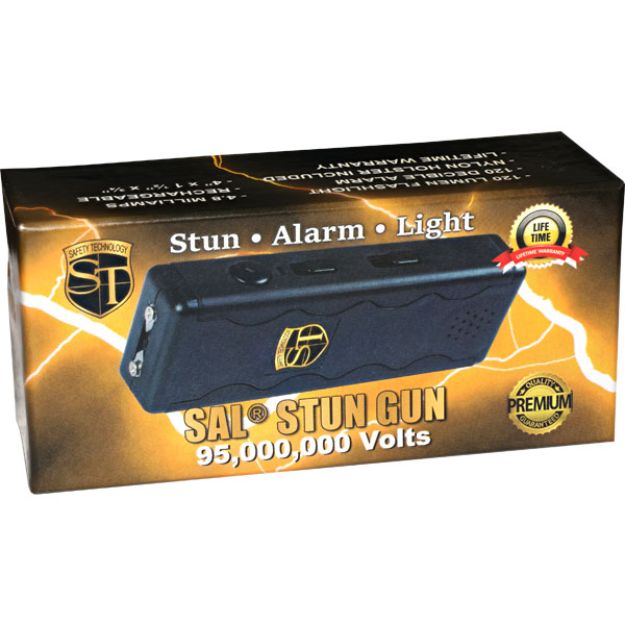 SAL Stun Gun with Alarm and FLASHLIGHT Black