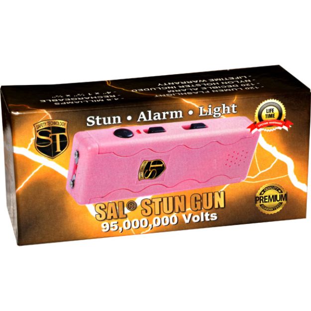 SAL Stun Gun with Alarm and FLASHLIGHT Pink