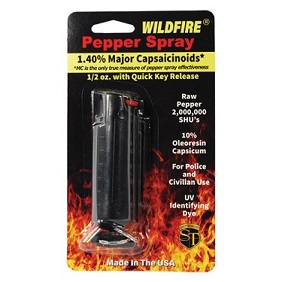 Wildfire 1.4% MC 1/2 oz pepper spray hard case with quick release