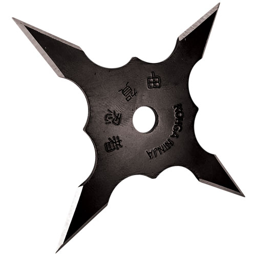 4'' Black 4 Point Throwing Star
