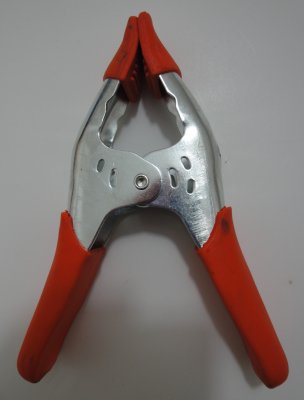 6'' Heavy Duty Metal Clamp with Orange Rubber Tips