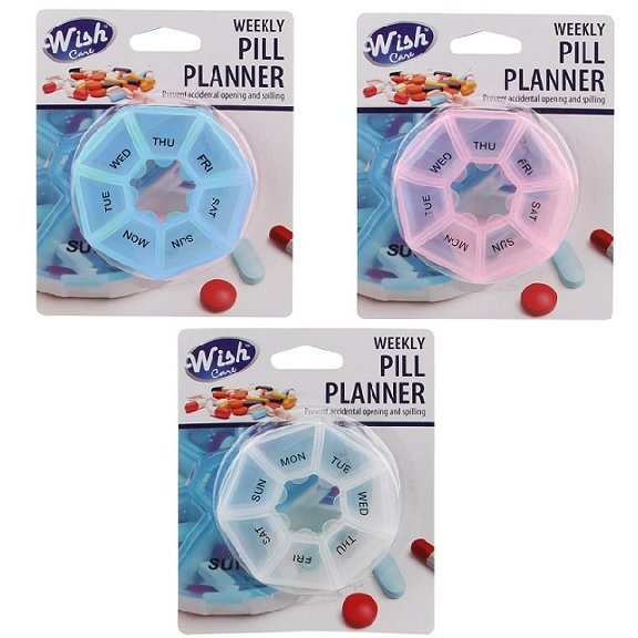 Weekly Pill Planner [Round]