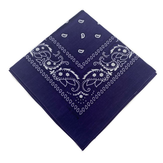 BANDANA-Dark Purple Paisley