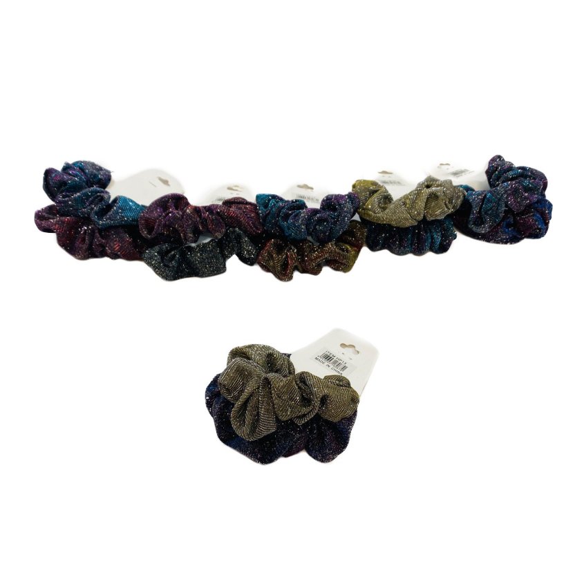 2pc Holographic GLITTER Scrunchie