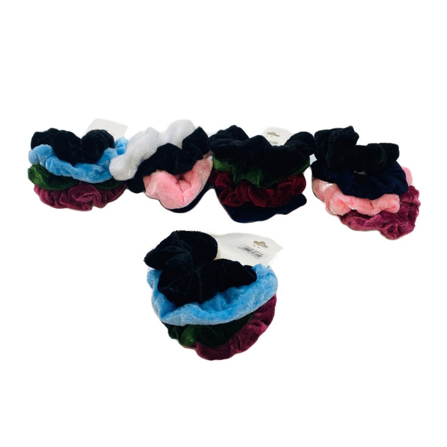 4pcs VELVET Pony Tail Holders
