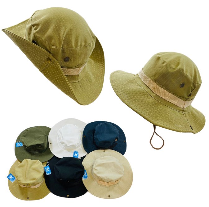 Floppy Boonie HAT [Solid Colors] Snap-Up Sides