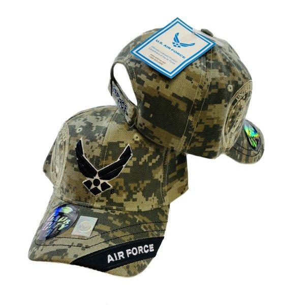 LICENSED Digital Camo VECTOR Hat [Air Force on Bill]