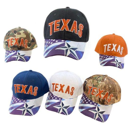 TEXAS Hat [Sublimation Star/FLAG Bill]