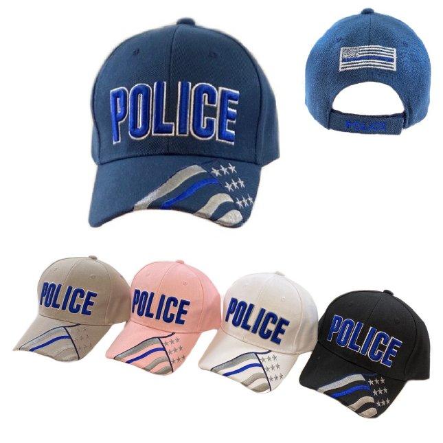 POLICE Hat [FLAG on Bill]