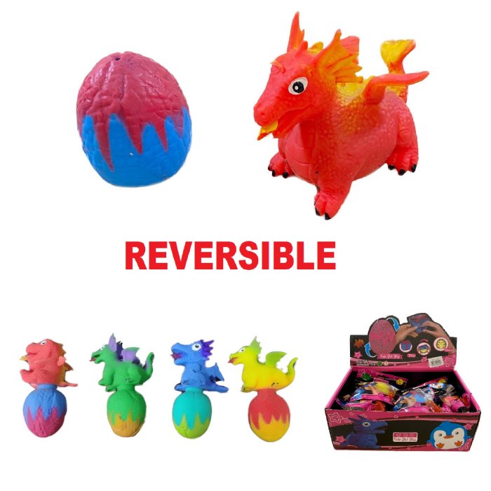 *Reversible Rubber DRAGON Toy