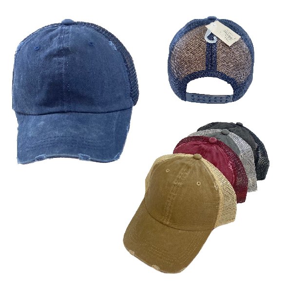 Denim Washed Mesh HAT [Distressed]