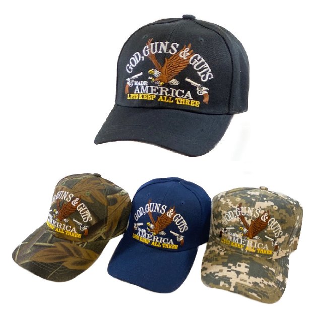 God GUN & Guts Made America Hat [Eagle/GUNs]