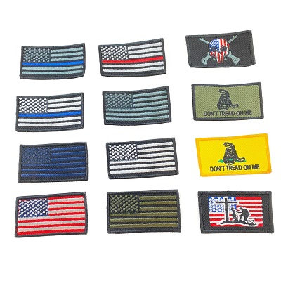 ***Detachable  Velcro Patch 3.5''x2''  Assortment [Americana]