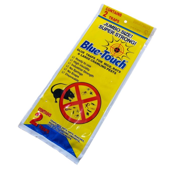 2pc Blue Touch Glue Traps for Mice [JUMBO Size 12''x6'']