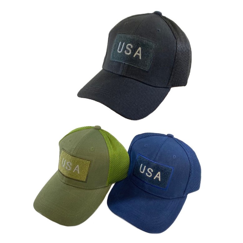 ***Detachable Patch Hat [NO PATCH] *Solid Color [USA]
