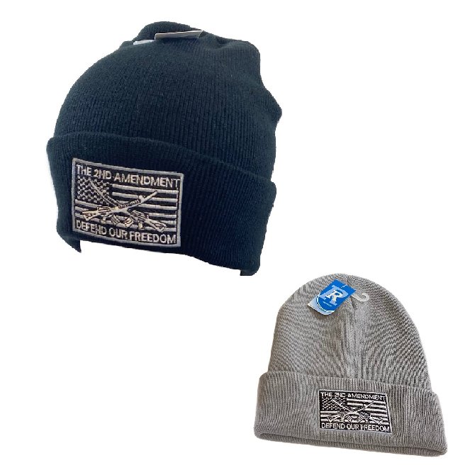 Embroidered Knitted Cuff HAT [2nd Amendment-Defend Our Freedom]