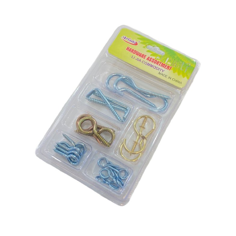 Hardware Assortment- Cup Hooks/Eye Hooks/L Hooks