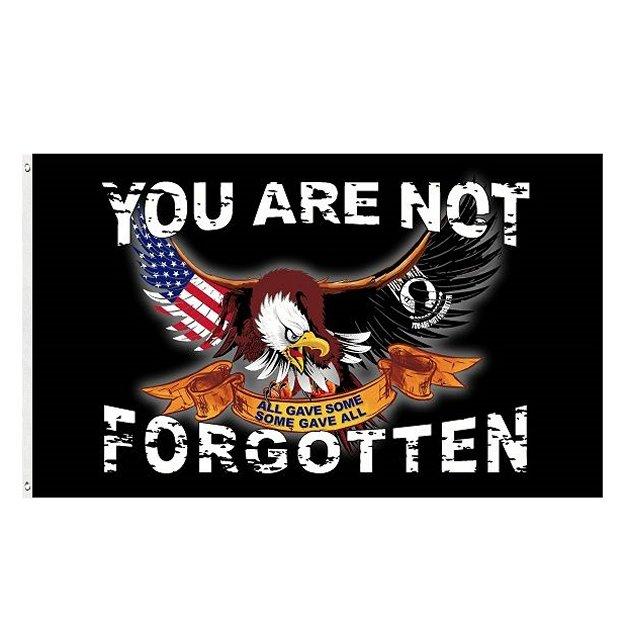 3'x5' YOU ARE NOT FORGOTTEN POW/MIA FLAG *Eagle