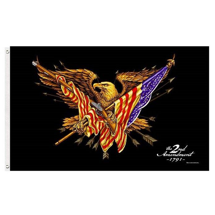 3'x5' 2nd Amendment FLAG *Shall Not Infringe/FireArm/Eagle