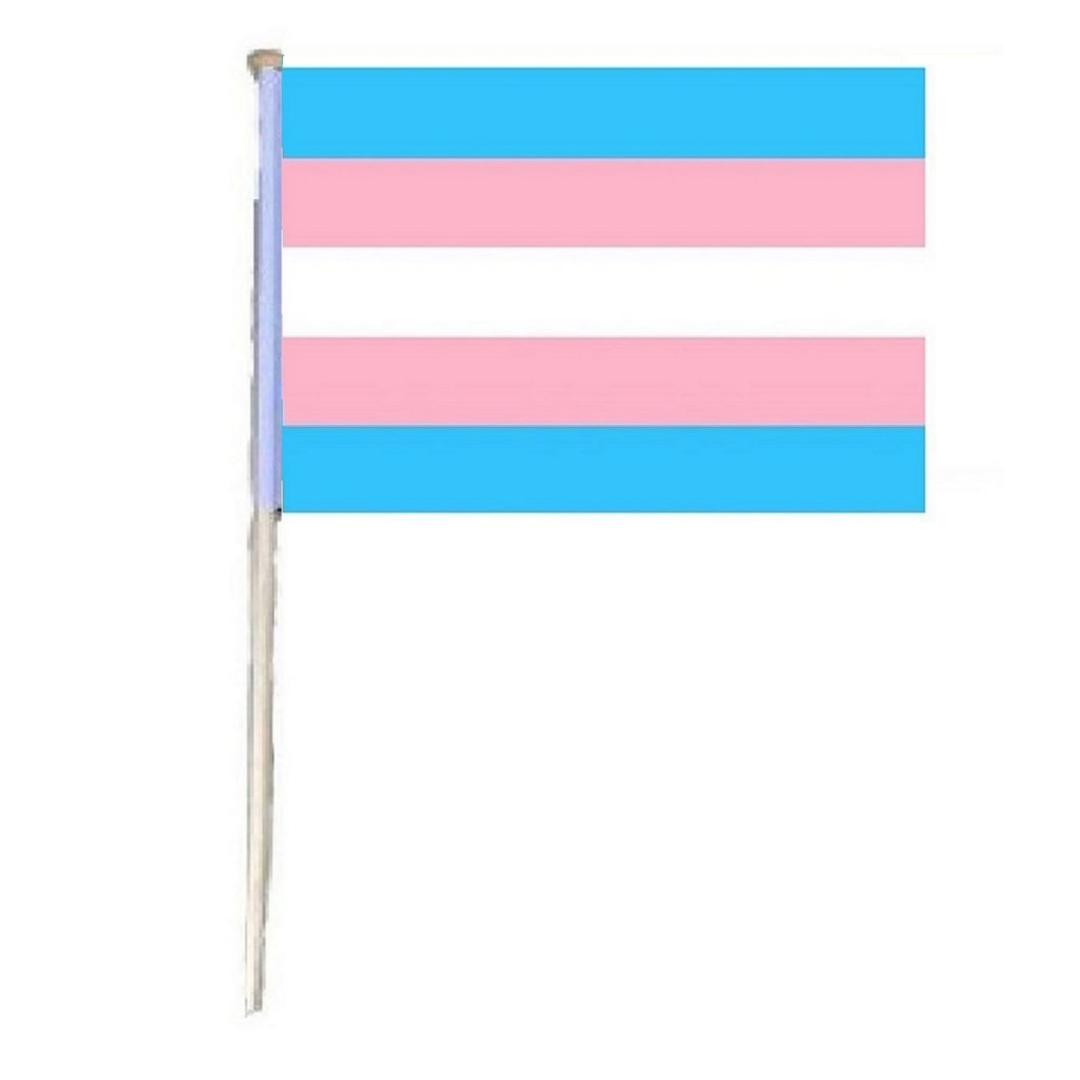 12''x18'' Stick Flag [Trans PRIDE]