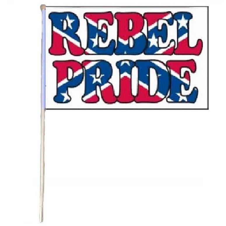 12''x18'' Stick FLAG [Rebel Pride]