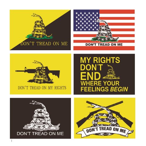 *  . 4''X6'' Bumper STICKER Don't Tread on Me