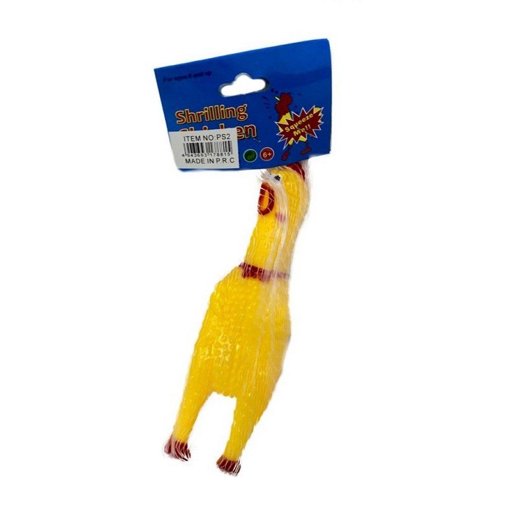 6.5'' Rubber Chicken Squeaky Pet TOY