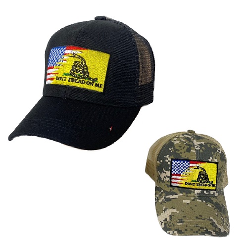 Summer Mesh DON'T TREAD ON ME with American Flag BALL CAP