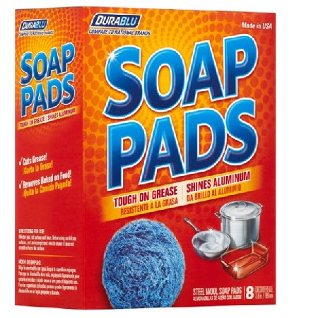 8pk Steel wool SOAP Pads