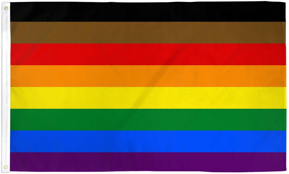 3'x5' Philly RAINBOW Flag