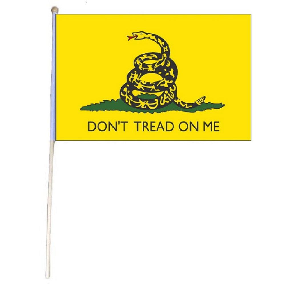 12''x18'' Stick FLAG [DON'T TREAD ON ME] Yellow