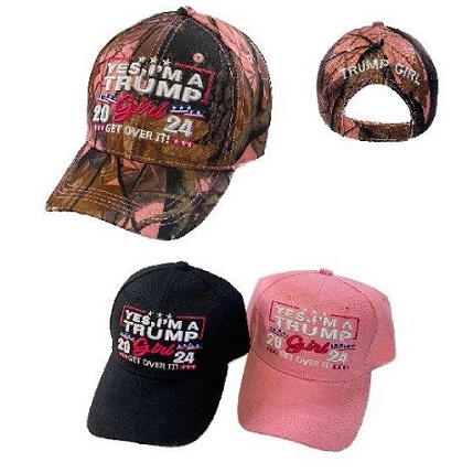 #Trump HAT ''Yes, I'm A TRUMP Girl-Get Over It'' 2024 HAT
