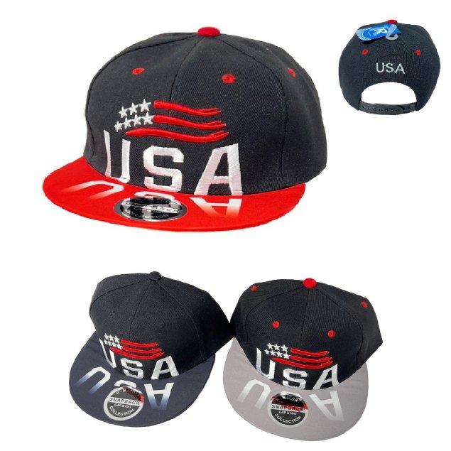 Snap Back Flat Bill Hat [Mirror Image USA]