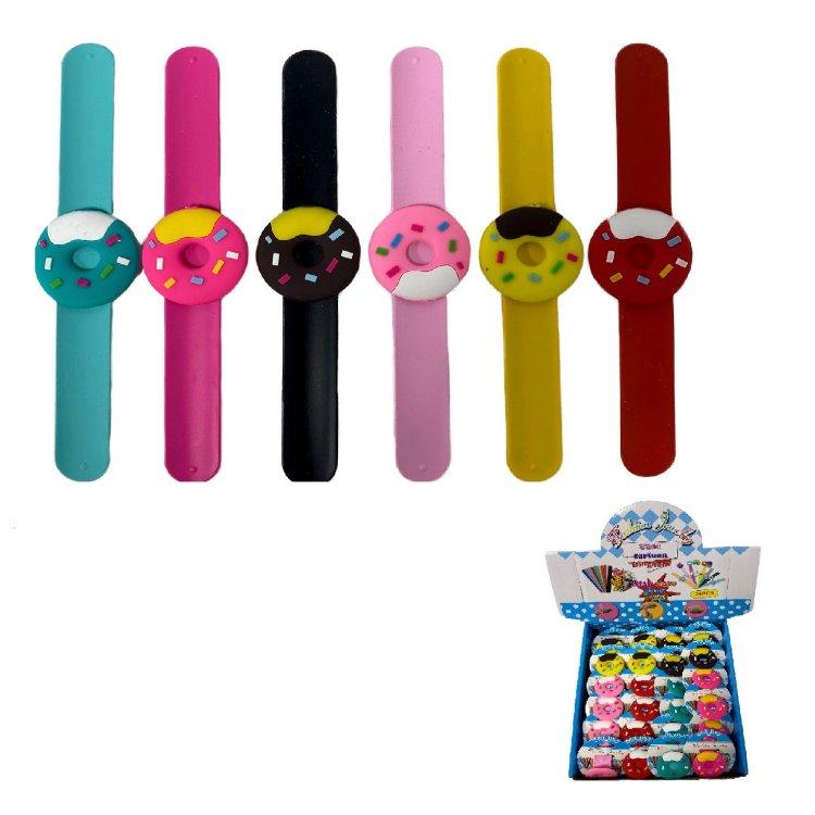 8.3'' Silicone Snap BAND BRACELET [Donuts]