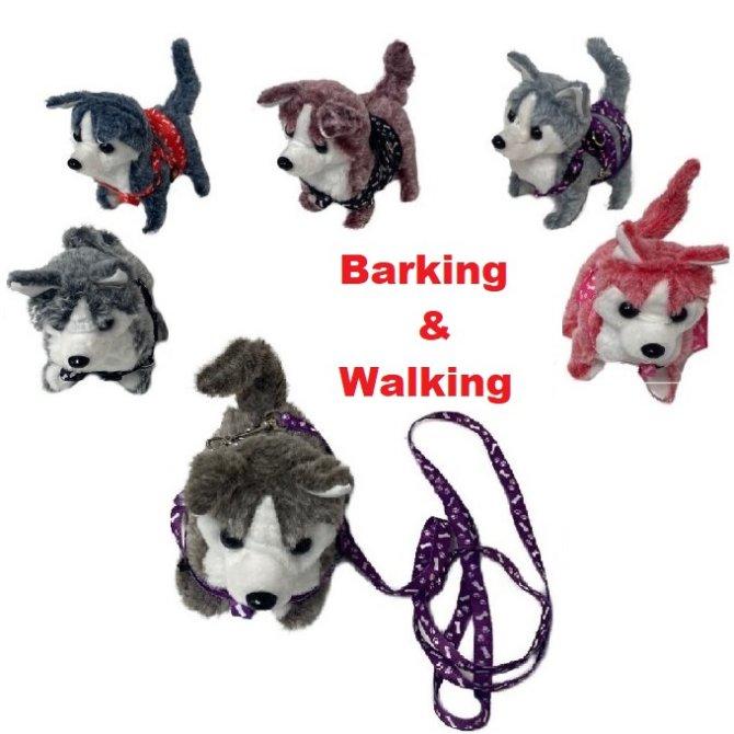 Barking & Walking Dog with Harness [Husky]