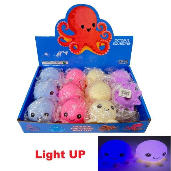 Light-Up Squishy TOY [Solid Octopus]