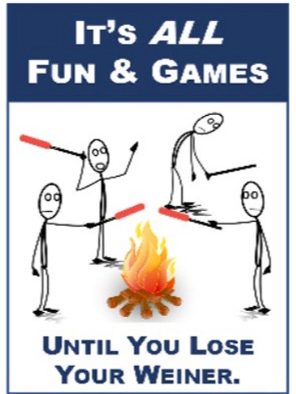 16''x12'' Metal Sign- It's All Fun & GAMEs Until...