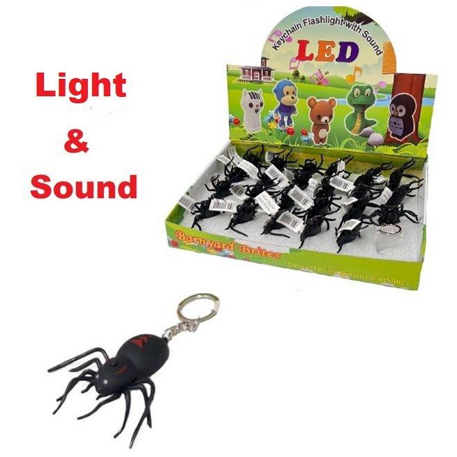 2'' Light Up Key Chain with Sound Effects [Spider]