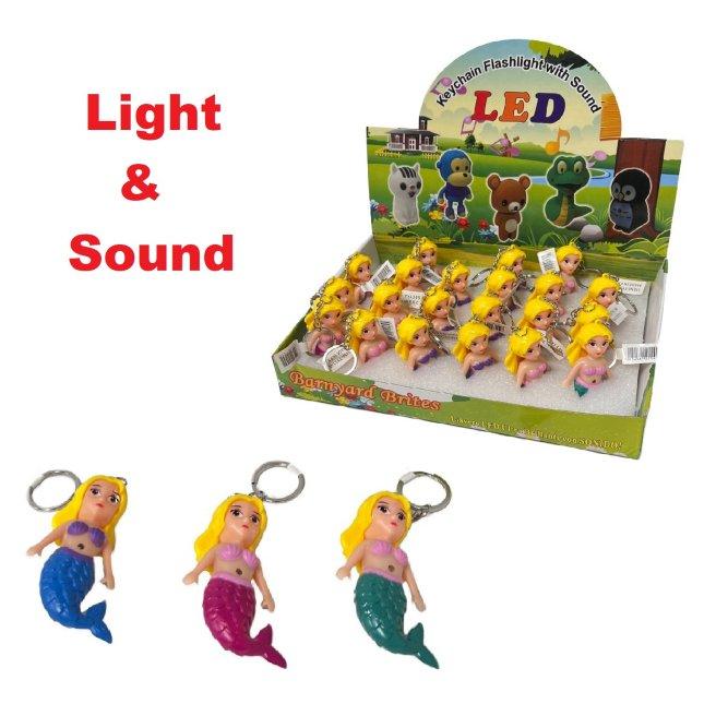2'' Light Up Key Chain with Sound Effects [Mermaid]